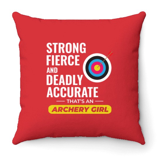 Archery Targets Archer Bullseye Shooting Sport Throw Pillows