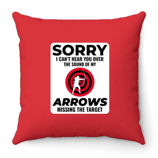 Archery Targets Archer Bullseye Shooting Sport Throw Pillows