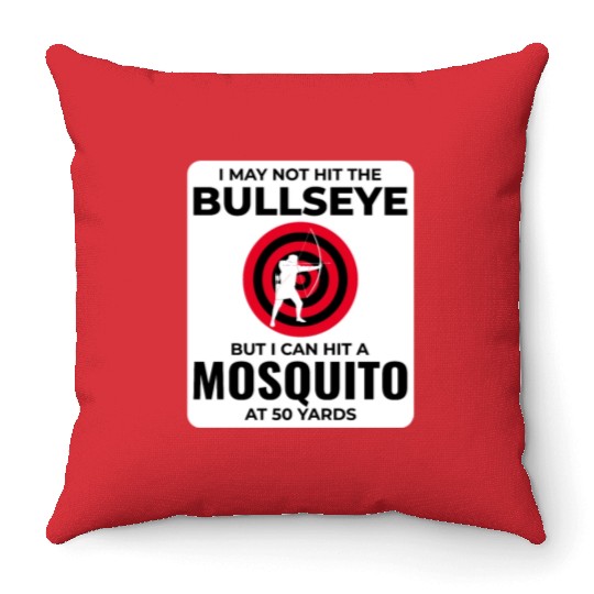 Archery Targets Archer Bullseye Shooting Sport Throw Pillows