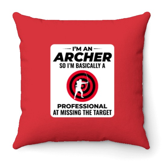 Archery Targets Archer Bullseye Shooting Sport Throw Pillows