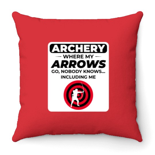 Archery Targets Archer Bullseye Shooting Sport Throw Pillows