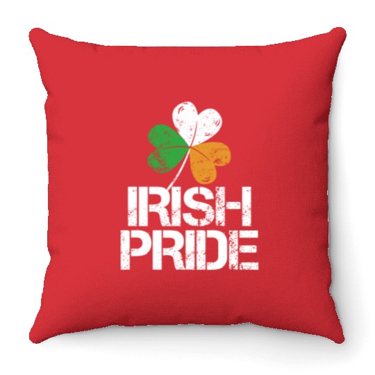 IRISH PRIDE Celtic Cross St Patricks Day Throw Pillows