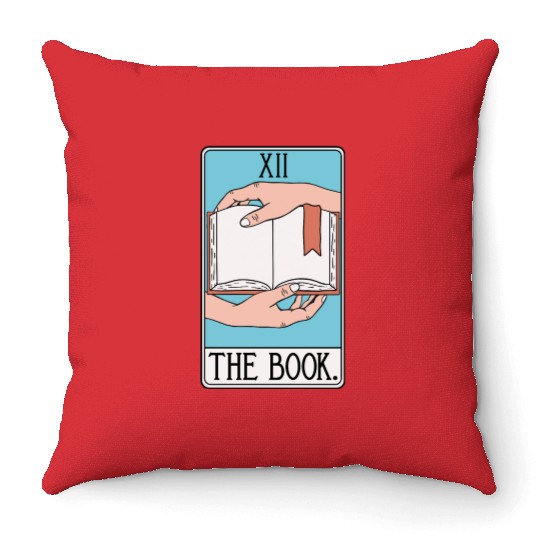 Book Tarot Card - Reading - English Teacher Throw Pillows