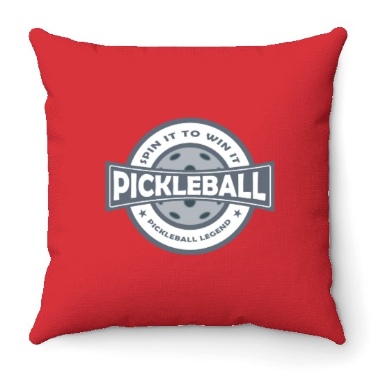 Pickleball – Spin It To Win It Throw Pillows