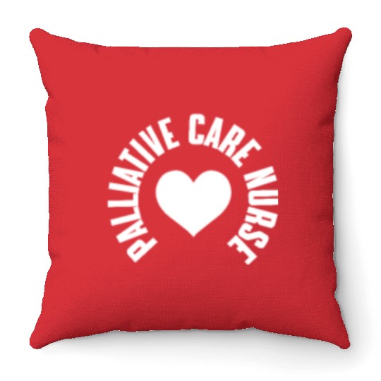 Palliative Care Nurse Pocket Throw Pillows