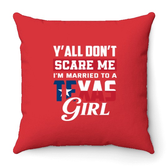 Texas Wife Gift Idea Throw Pillows