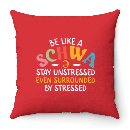 English Teacher Funny Grammar Throw Pillows