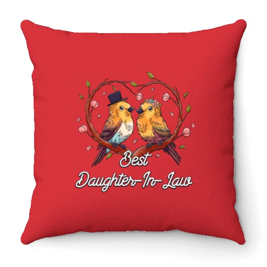 Best Daughter In Law Bride Funny Future Wife Humor Throw Pillows