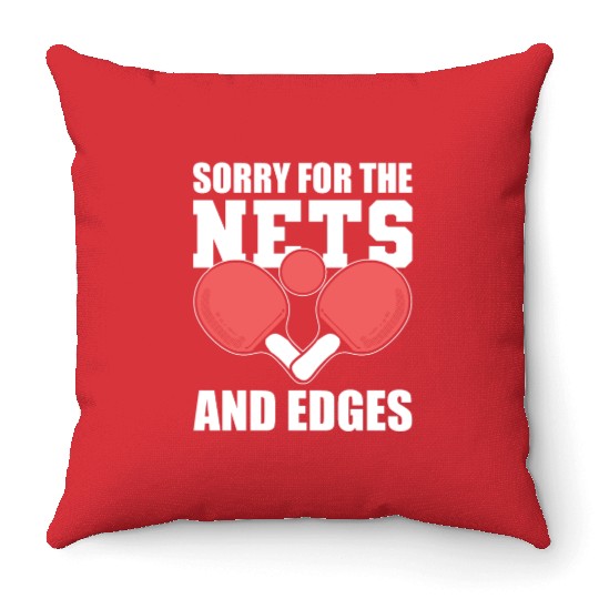 Table Tennis Ping Pong Table Tennis Athlete Throw Pillows