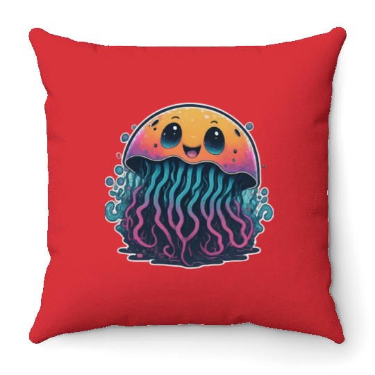 JellyFish Throw Pillows