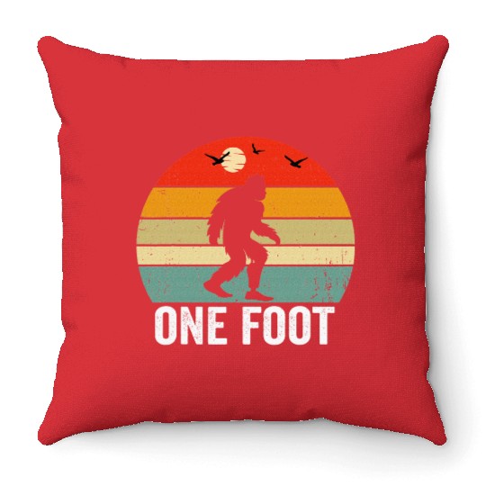 Foot Amputee Amputee Big Foot Limb Loss Throw Pillows