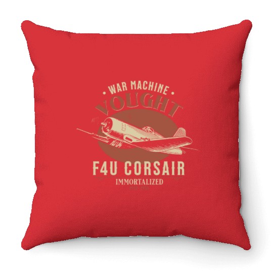 F4U Corsair | World War 2 Plane Throw Pillows