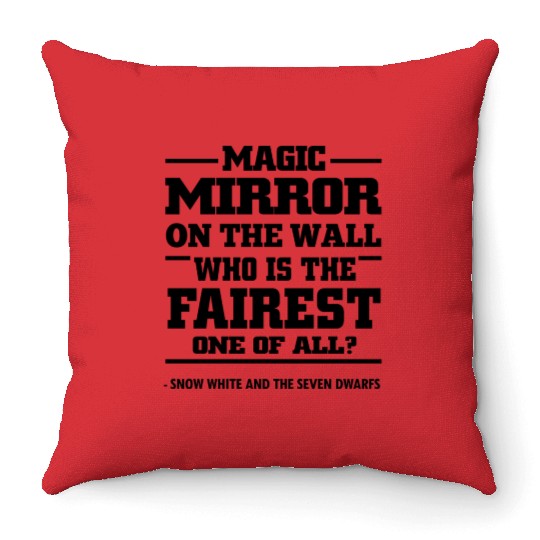 Snow White And The Seven Dwarfs Throw Pillows