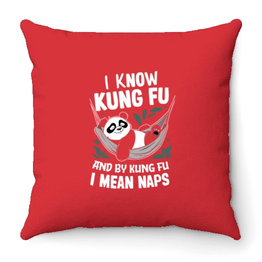 Kung Fu Chinese Kung Fu Asian Kung Fu Self defense Throw Pillows