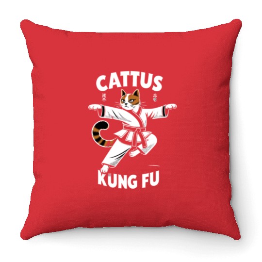 Kung Fu Chinese Kung Fu Asian Kung Fu Self defense Throw Pillows