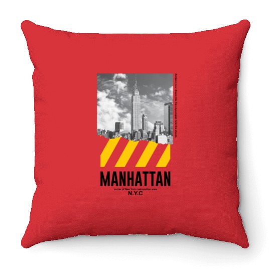 Manhattan NYC Throw Pillows