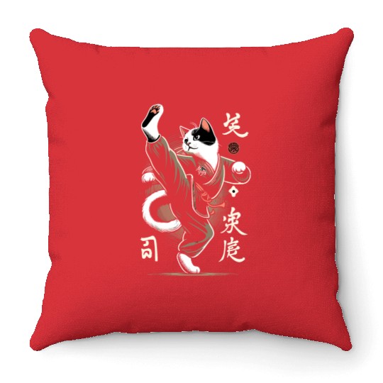 Kung Fu Chinese Kung Fu Asian Kung Fu Self defense Throw Pillows