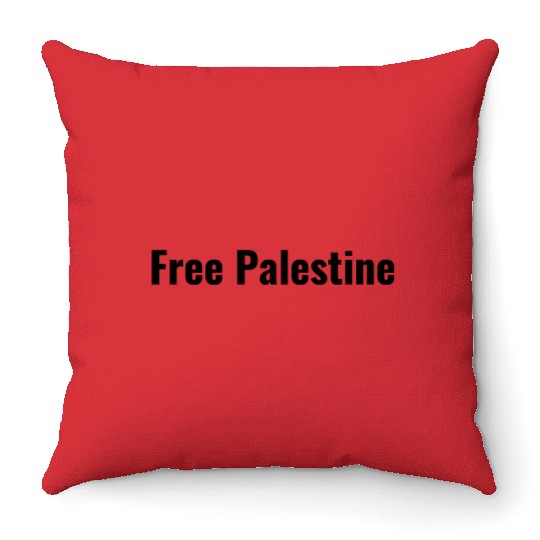 Free Palestine Throw Pillows