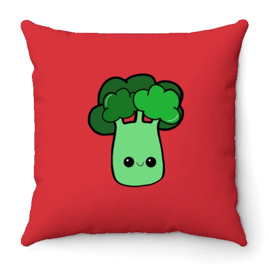 Cute Loves Broccoli Veggie Gardening Adult Kids To Throw Pillows
