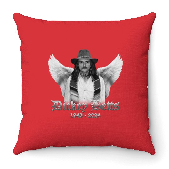 RIP Dickey Betts 1943 - 2024 Throw Pillows