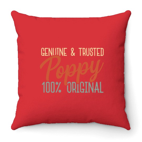 Poppy Genuine Trusted Original Throw Pillows