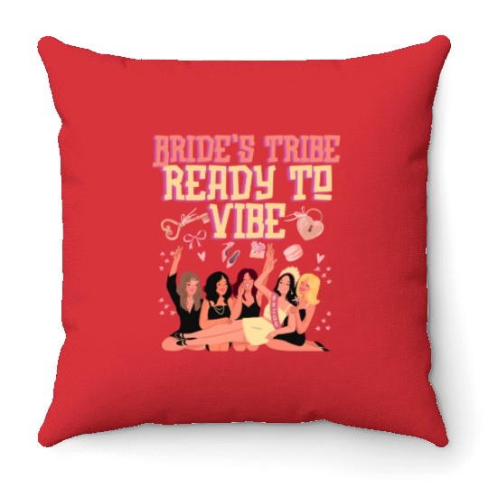 Bride to Be Wedding Bridal Bachelorette Throw Pillows