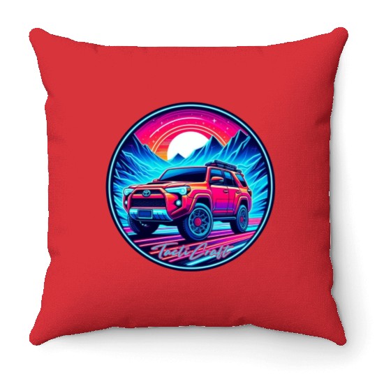 Retro Overlander Throw Pillows