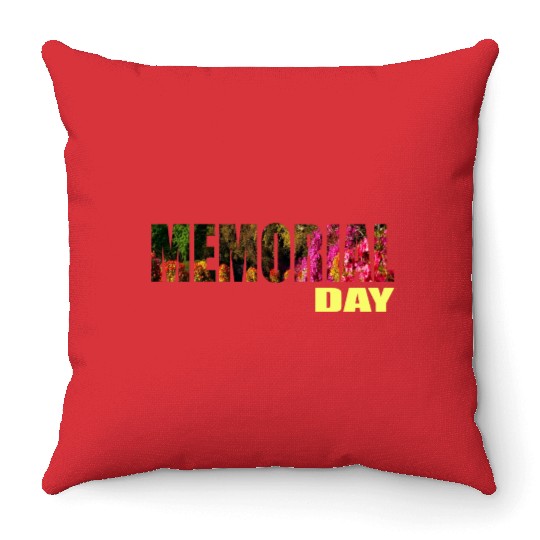 MEMORIAL DAY Throw Pillows
