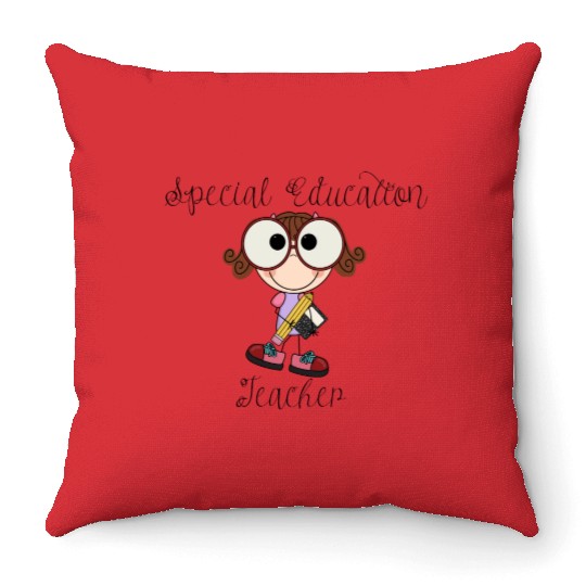 Special Education Teacher Throw Pillows