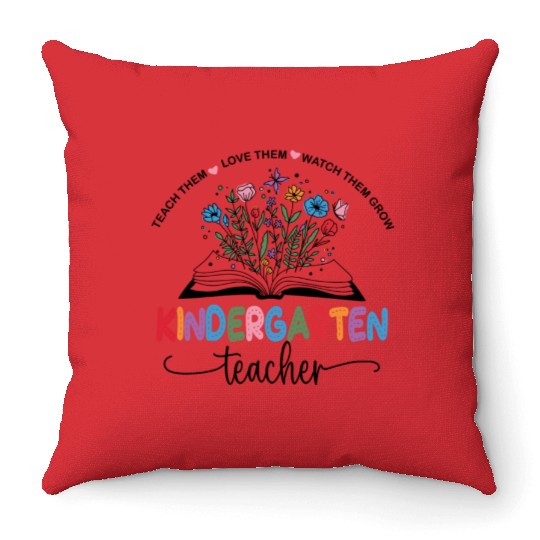KINDERGARTEN TEACHER Throw Pillows