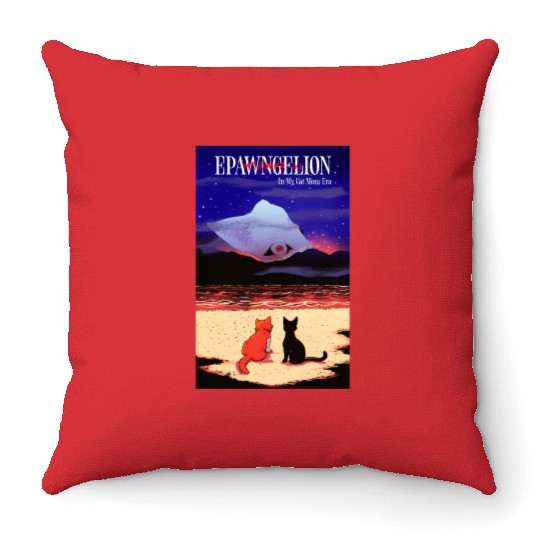 In My Cat Mom Era Throw Pillows