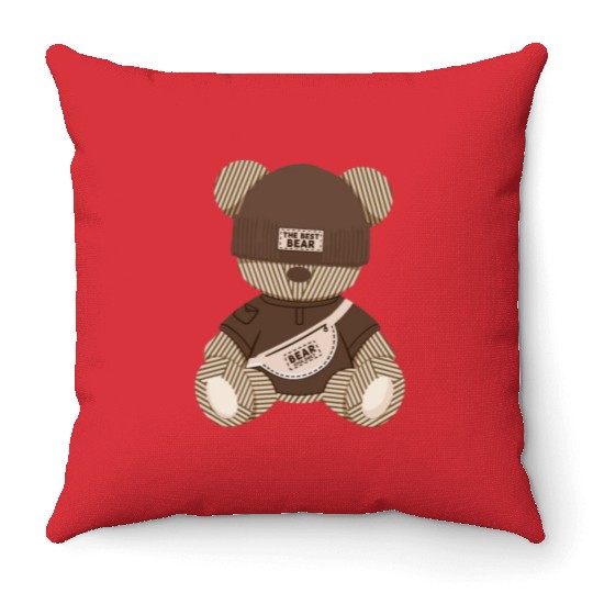 Cool Teddy Bear: Best Bear Design Throw Pillows