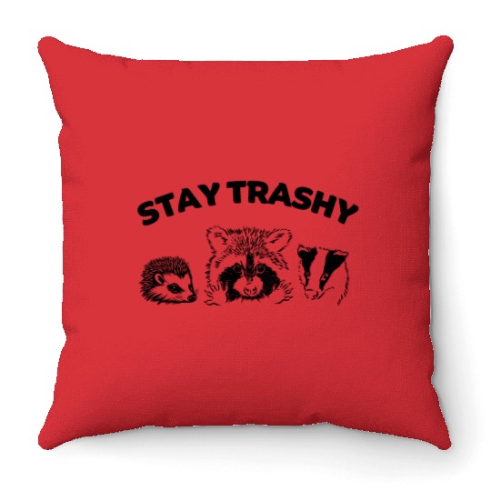 Stay Trashy: Embrace Your Inner Raccoon Throw Pillows