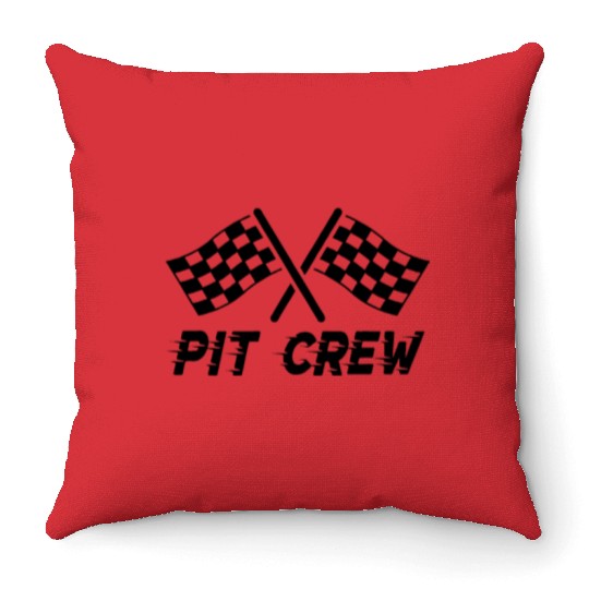 Pit Crew Costume For Race Car Parties Throw Pillows