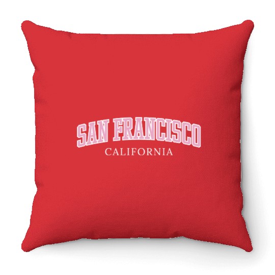 San Francisco California Throw Pillows