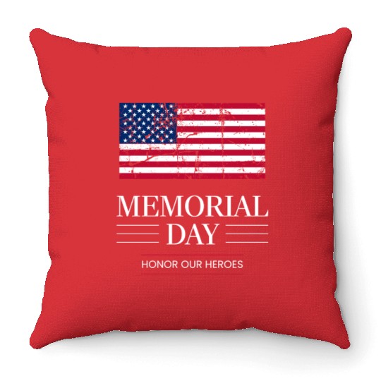 Memorial Day Throw Pillows