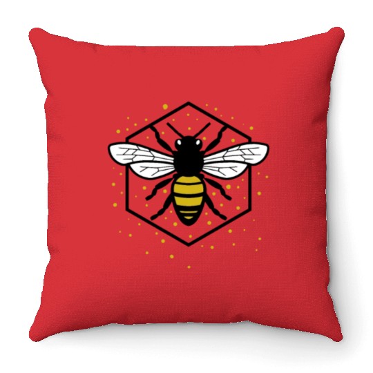 Beekeeper Bee Wasp Throw Pillows