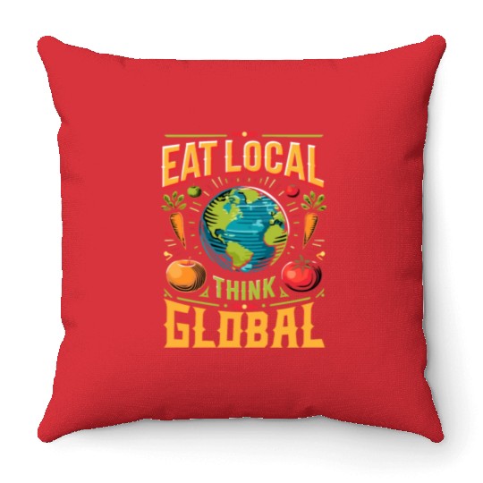 Farmers Market Farmer Agriculture Farming Food Throw Pillows