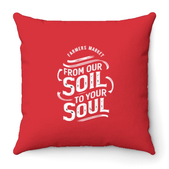 Farmers Market Farmer Agriculture Farming Food Throw Pillows