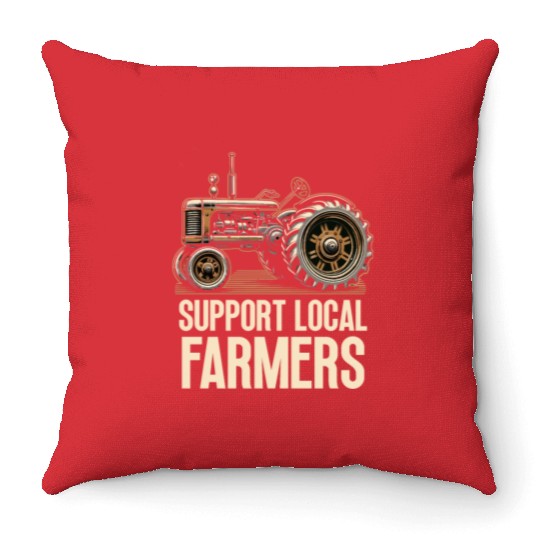 Farmers Market Farmer Agriculture Farming Food Throw Pillows