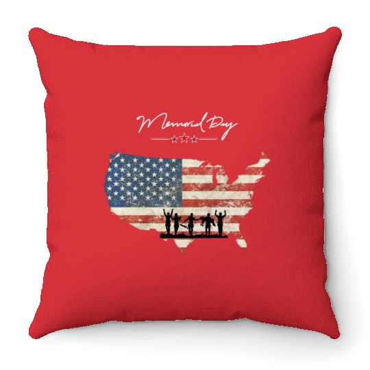 Memorial Day Throw Pillows
