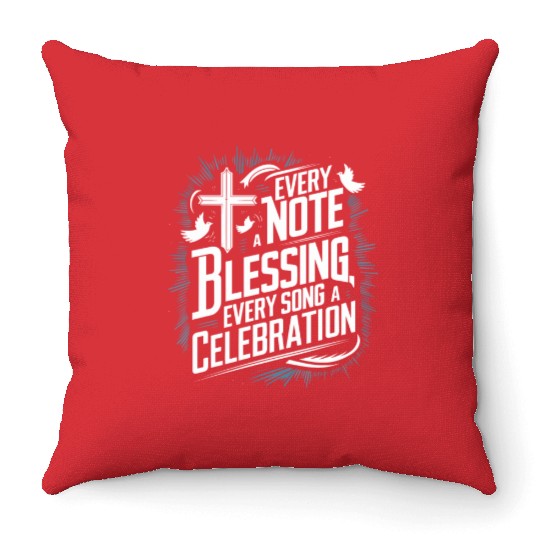 Prayer Songs Jesus Christ Religious Music Praise Throw Pillows