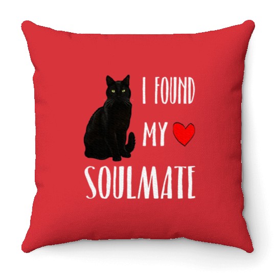 I Found My Soulmate Bombay Cat Lover Best Friend Throw Pillows
