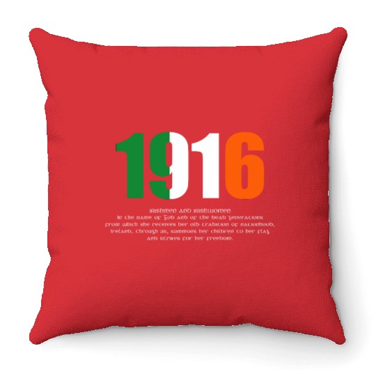 1916 Easter Proclamation Of The Irish Republic Throw Pillows