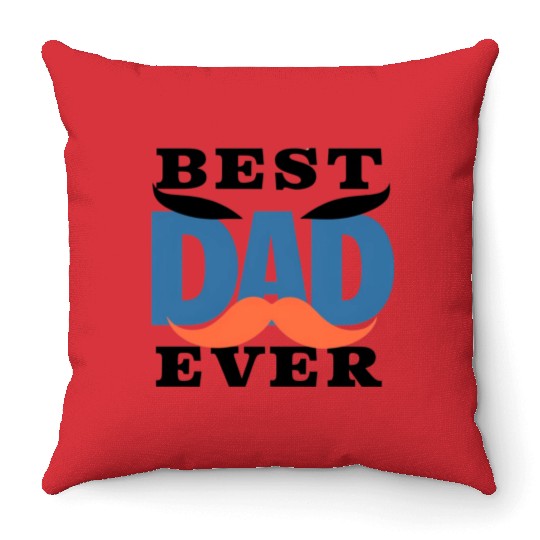 "Best Dad Ever" Throw Pillows - Perfect dad Gif