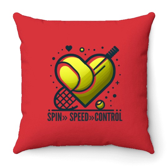 Game, Set, Match - Tennis Love Affair Throw Pillows