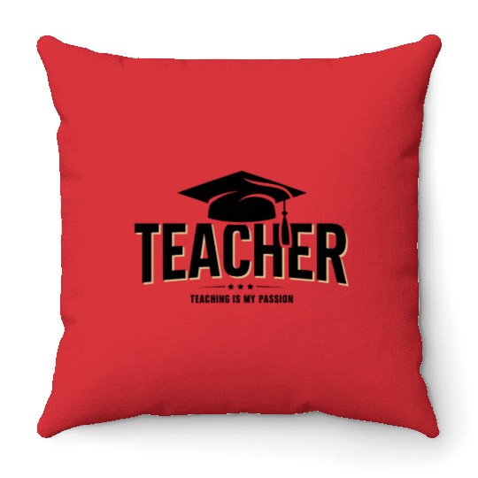 Teacher Teachers Student School Profession Throw Pillows