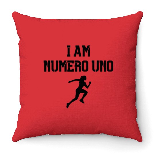 Numero Uno Strong Throw Pillows