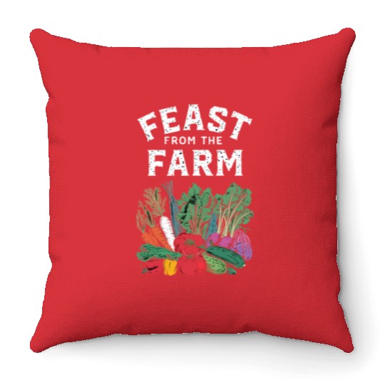 Farmers Market Farmer Agriculture Farming Food Throw Pillows