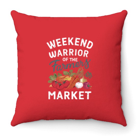 Farmers Market Farmer Agriculture Farming Food Throw Pillows